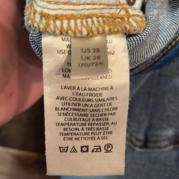 Anthropologie Pilcro High Rise Distressed Raw Hem Cigarette Jeans - Picture 8 of 10